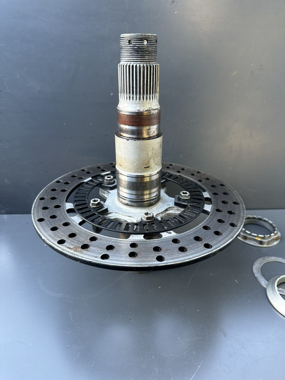 KTM 1290 Superduke 2014 Rear Wheel Axle Spindle & Brake Disc KTM 1290 Spindle