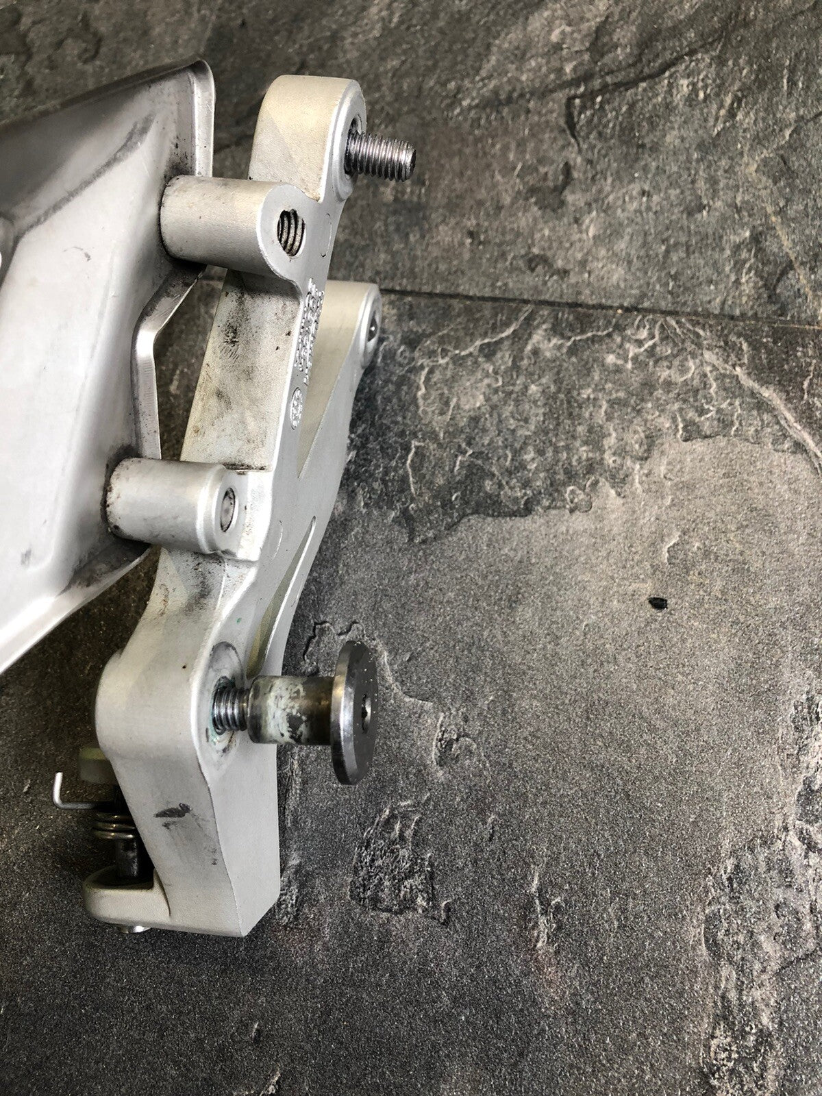 Triumph Street Triple RS 765 Left Rearset Footrest Heel Guard 5159 Miles BENT