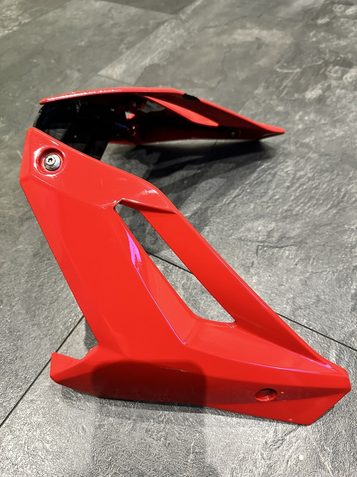 BMW S1000R 2017 Belly Pan Engine Spoiler Red 2018-2021 3534 Miles OEM