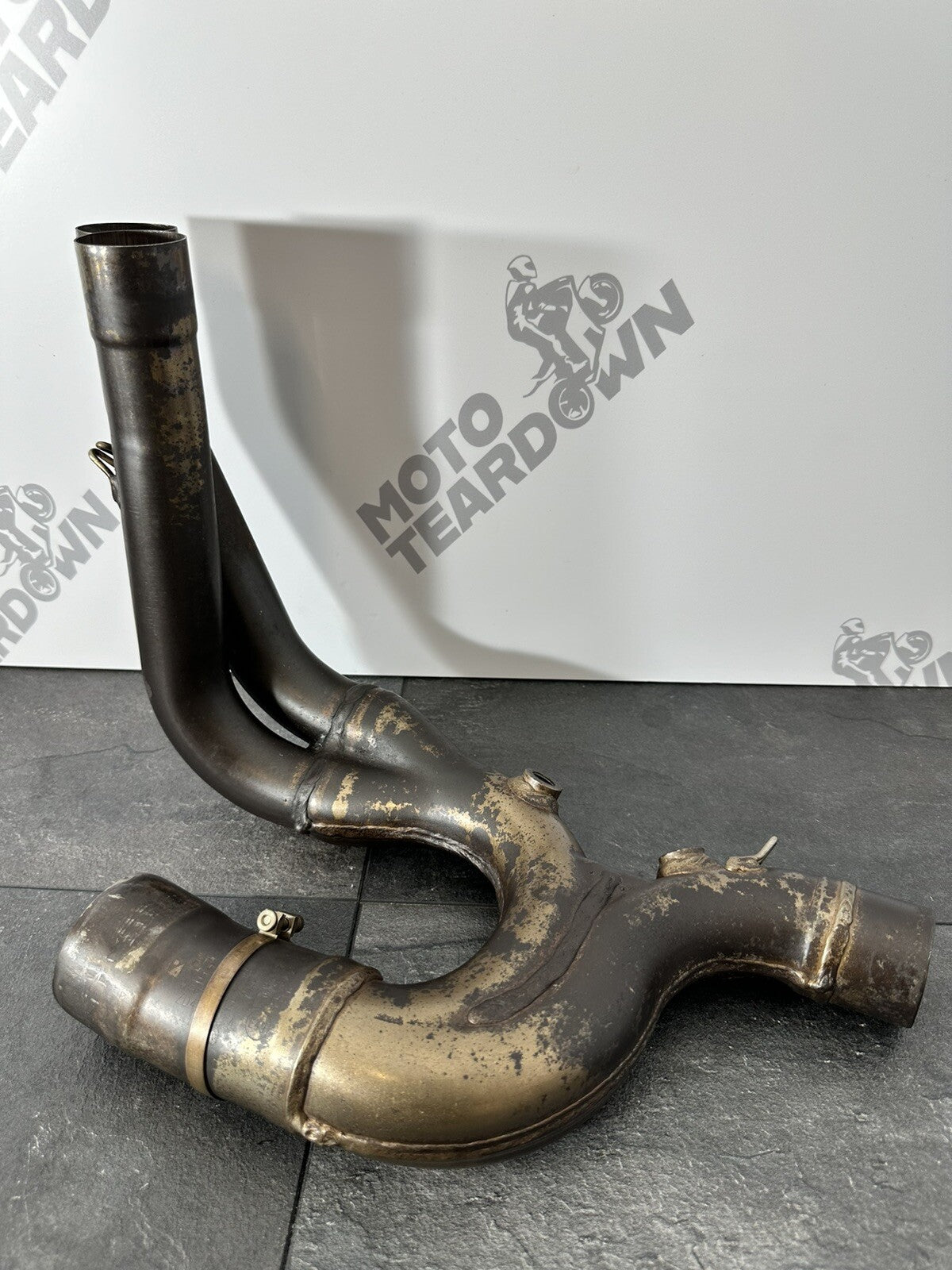 Aprilia Tuono V4 1100 2021 Exhaust Downpipe Link Section 6606 Mile 2022-2024 OEM