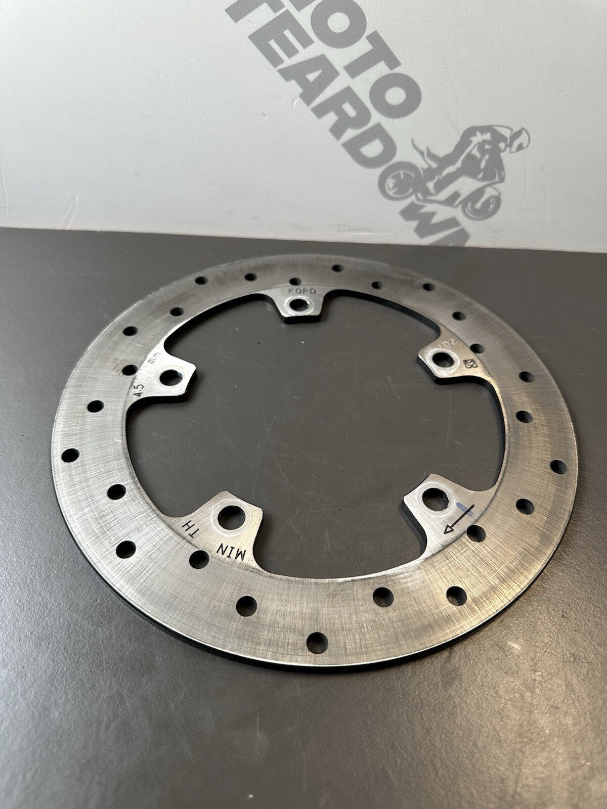 KTM 125 Duke rear brake disc 2024 - 2025 KTM 125 Duke Rear Brake Disc 51 Miles