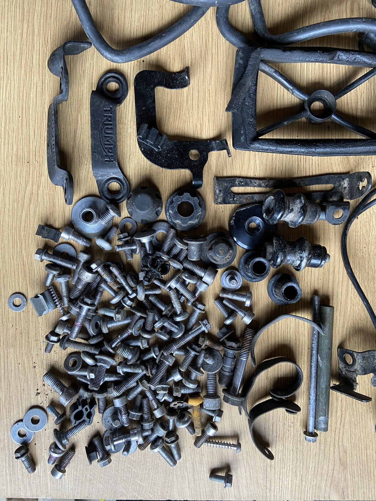 Triumph Street Triple 765RS Bolts Various Job Lot Mixed Nuts Bolts Brackets 2017