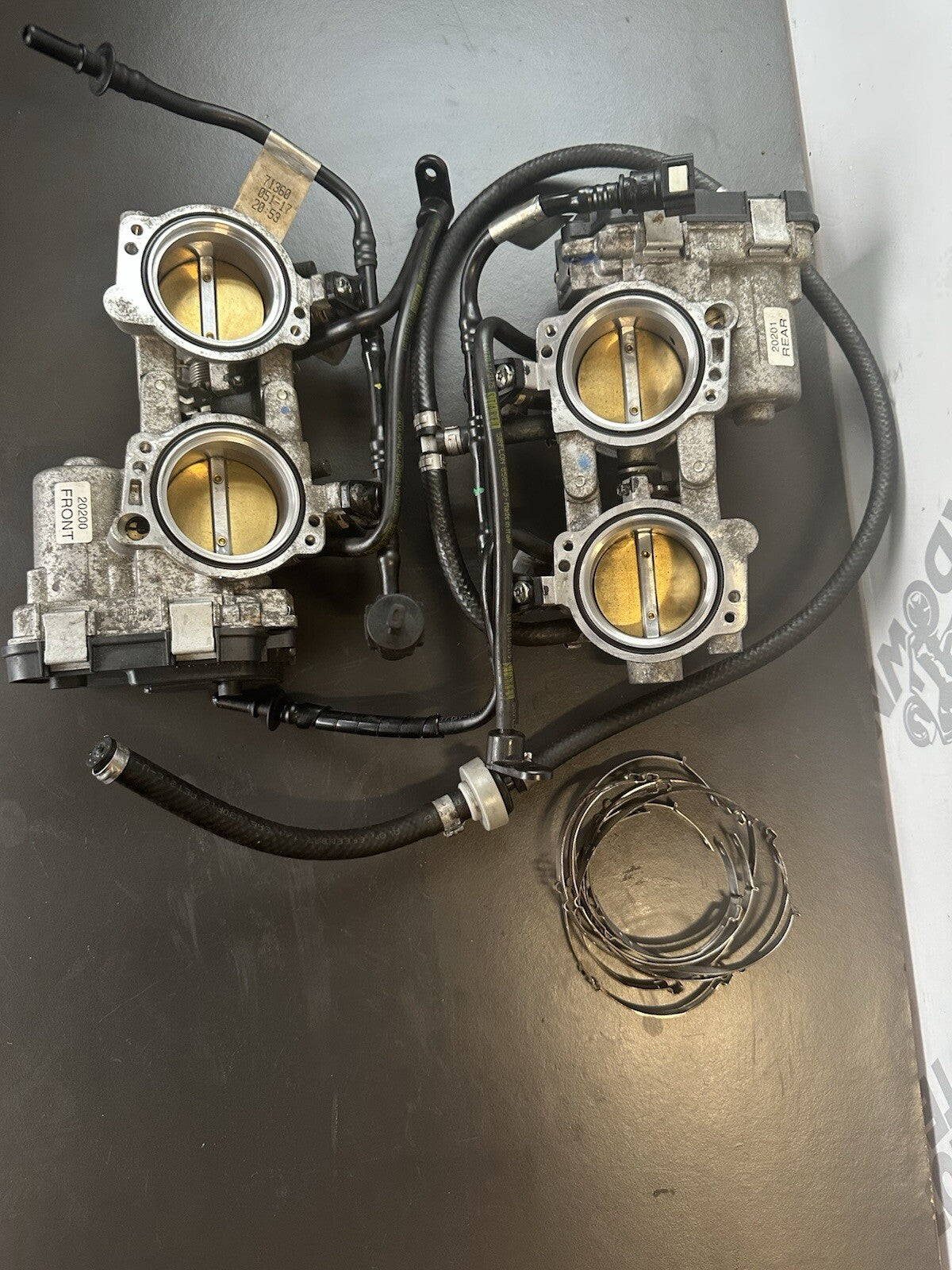 APRILIA TUONO V4 1100 FACTORY Throttle Bodies - 8573046 2017-2020 Front And Rear