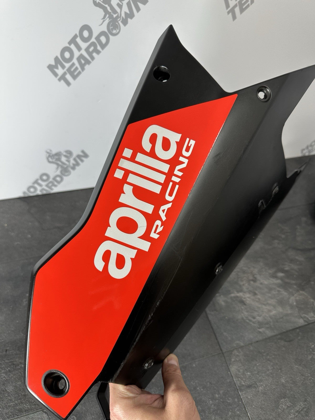 Aprilia RS660 2021 Belly Pan Fairing Engine Spoiler 6220 Miles 2022-2025 OEM