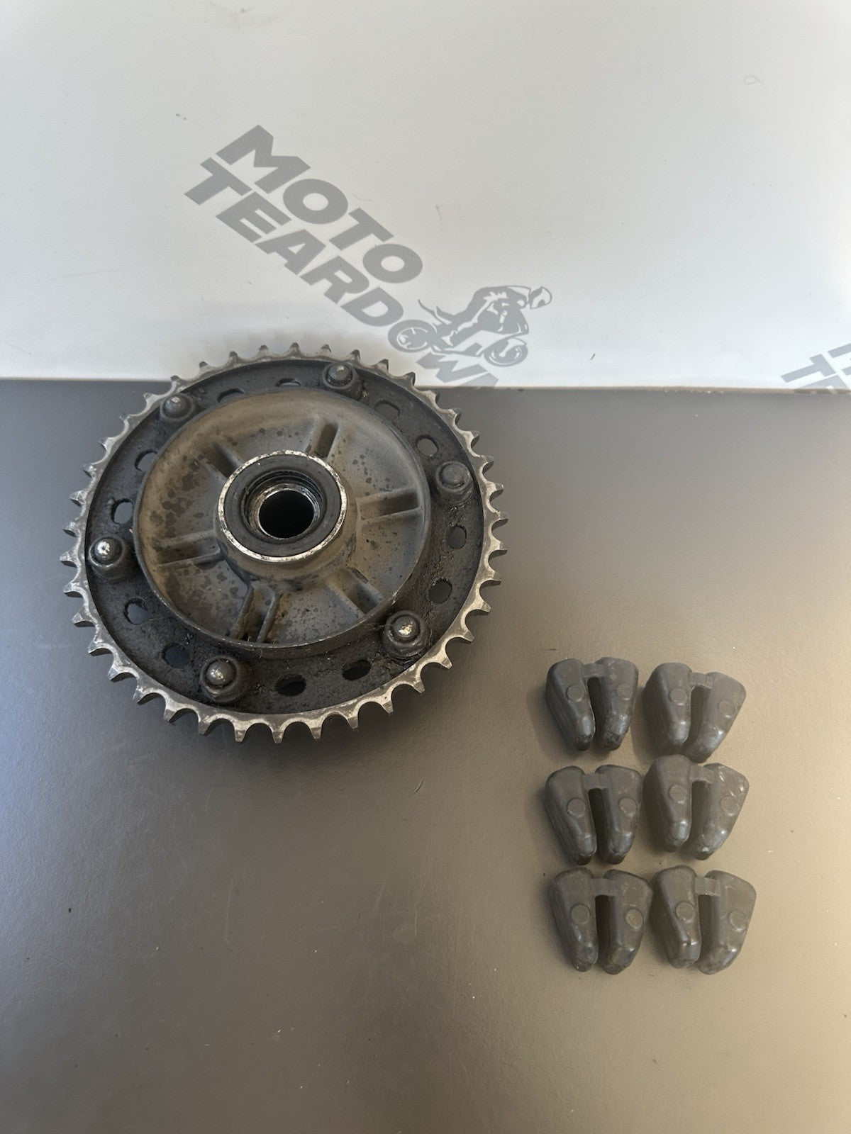 Honda CBR1000RR Rear Sprocket Carrier and Cush Rubbers 2004 2005 RR4 RR5 OEM
