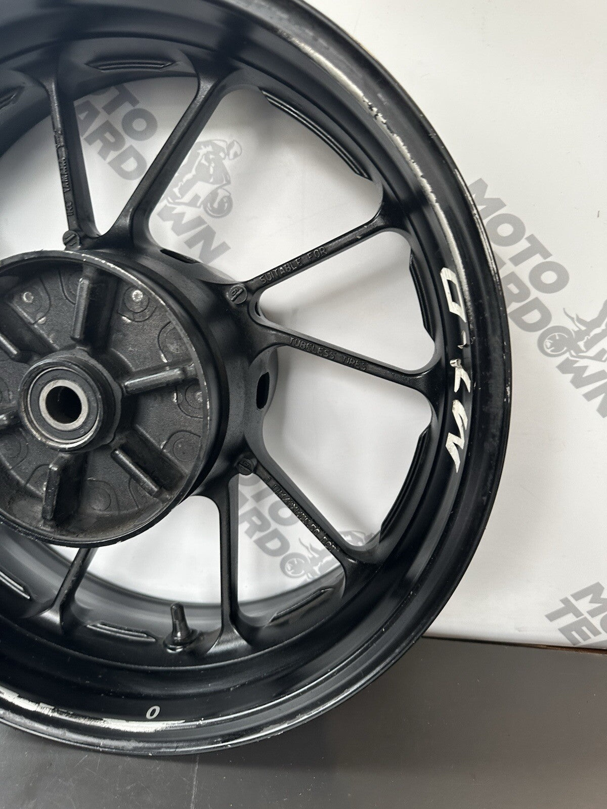 Yamaha MT07 ABS 2014 - 2017 Rear Wheel Rim Ever So Slightly Out Of Alignment OEM