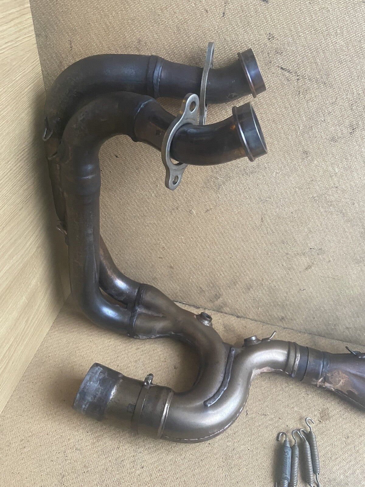 APRILIA TUONO V4 1100 FACTORY HEADERS DOWN PIPES Aprilia Exhaust System OEM 2017