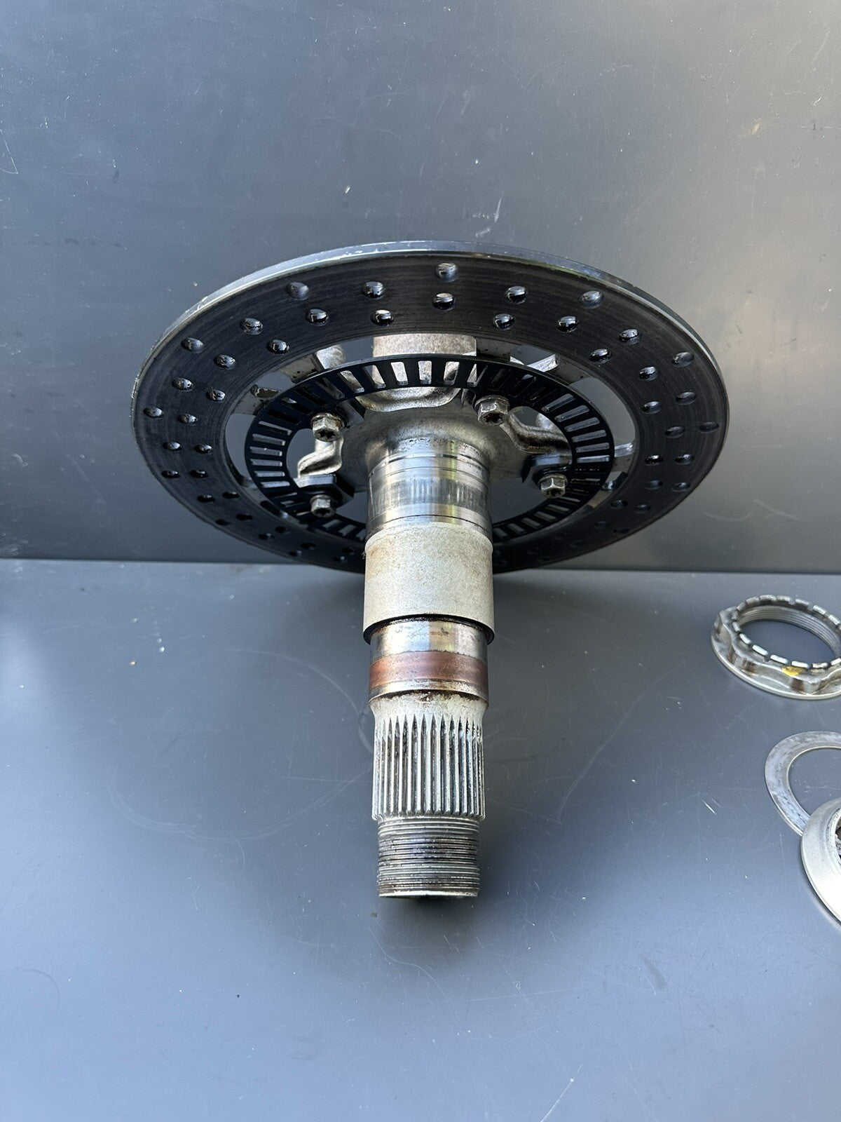 KTM 1290 Superduke 2014 Rear Wheel Axle Spindle & Brake Disc KTM 1290 Spindle