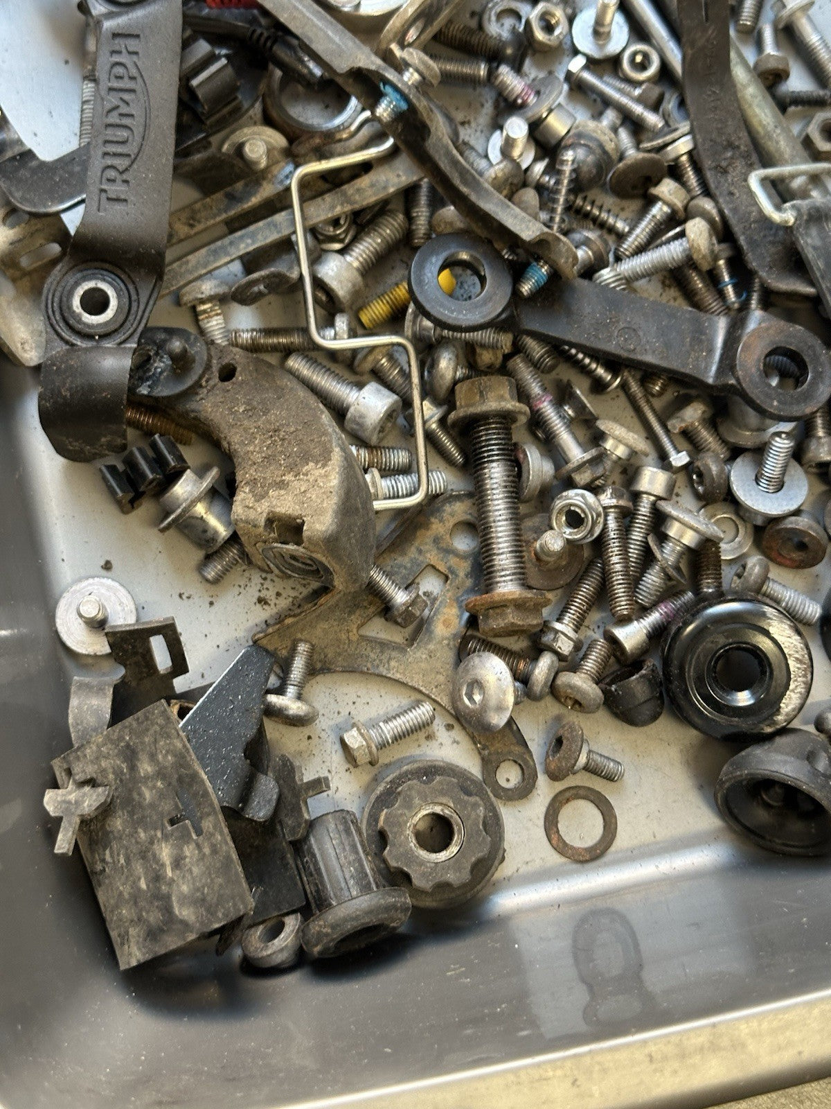 Triumph Street Triple 765R Bolts Various Job Lot Mixed Nuts Bolts Brackets 2017