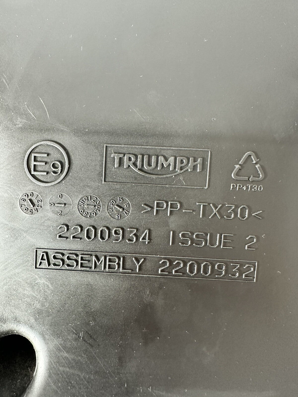 Triumph Street Triple 765 RS 2018 Airbox Intake Filter 15244 Miles 2017-2020 OEM