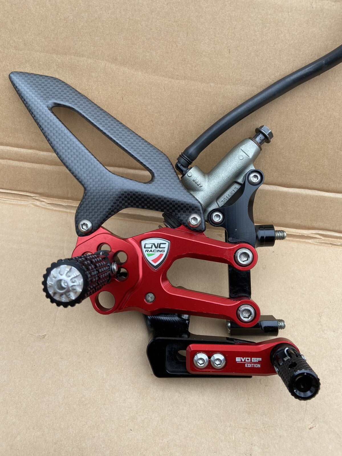 ADJUSTABLE RIGHT REAR SET EVO GP Edition Ducati SBK 959 1199 1299 Panigale CNC