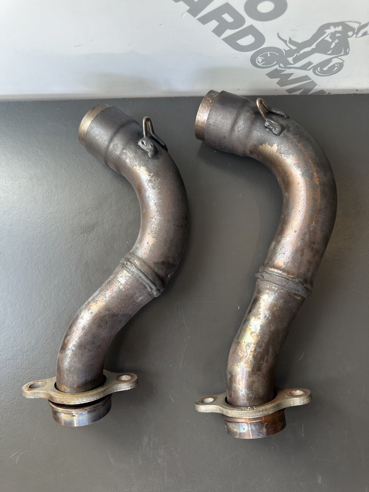 APRILIA TUONO V4 1100 Factory Exhaust Down Pipes Exhaust Link Pipes OEM 2017
