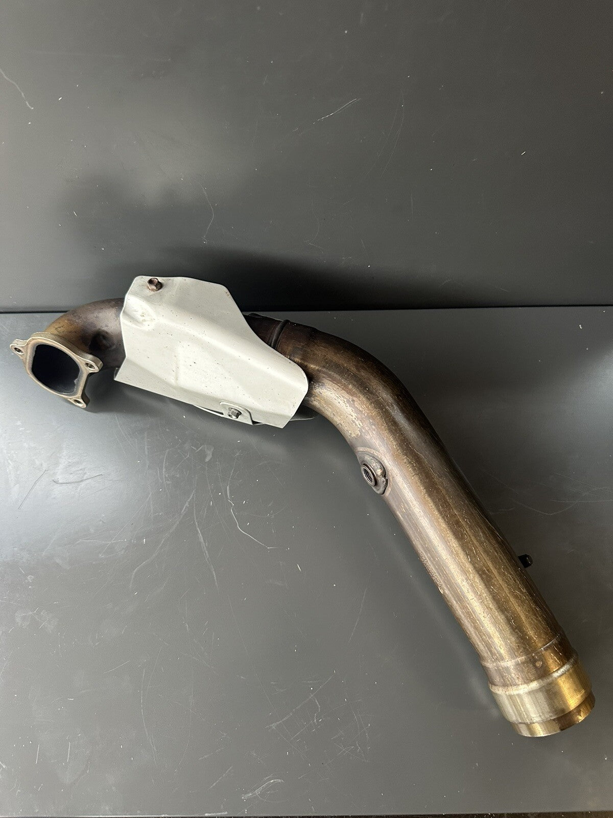 Ducati Panigale V2 HORIZONTAL EXHAUST MANIFOLD HEADER Y PIPE FRONT 570.1.455.2A