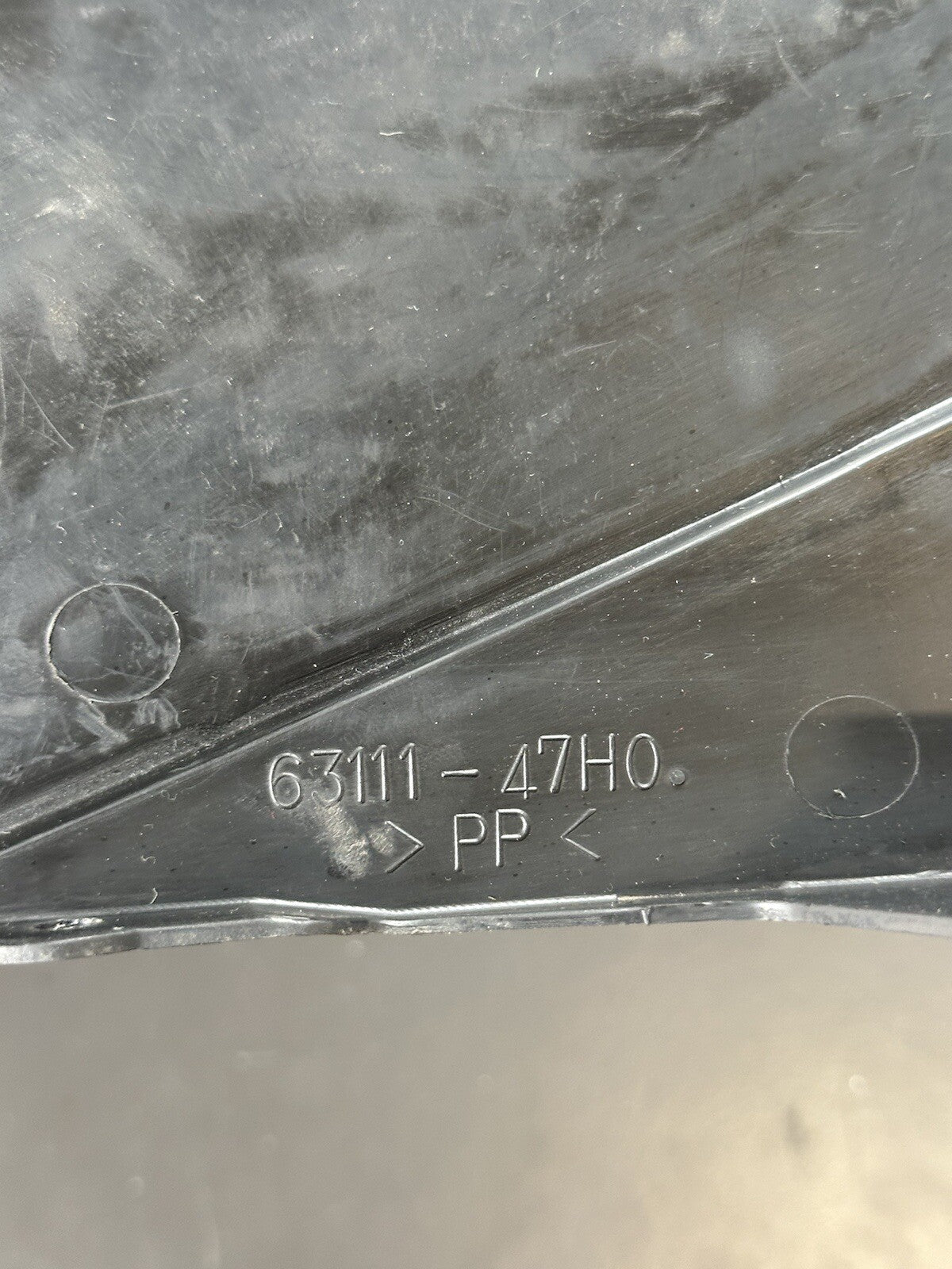 Suzuki GSXR1000 2010 Undertray Rear Back Undertray Under Tray 63111-47HO OEM