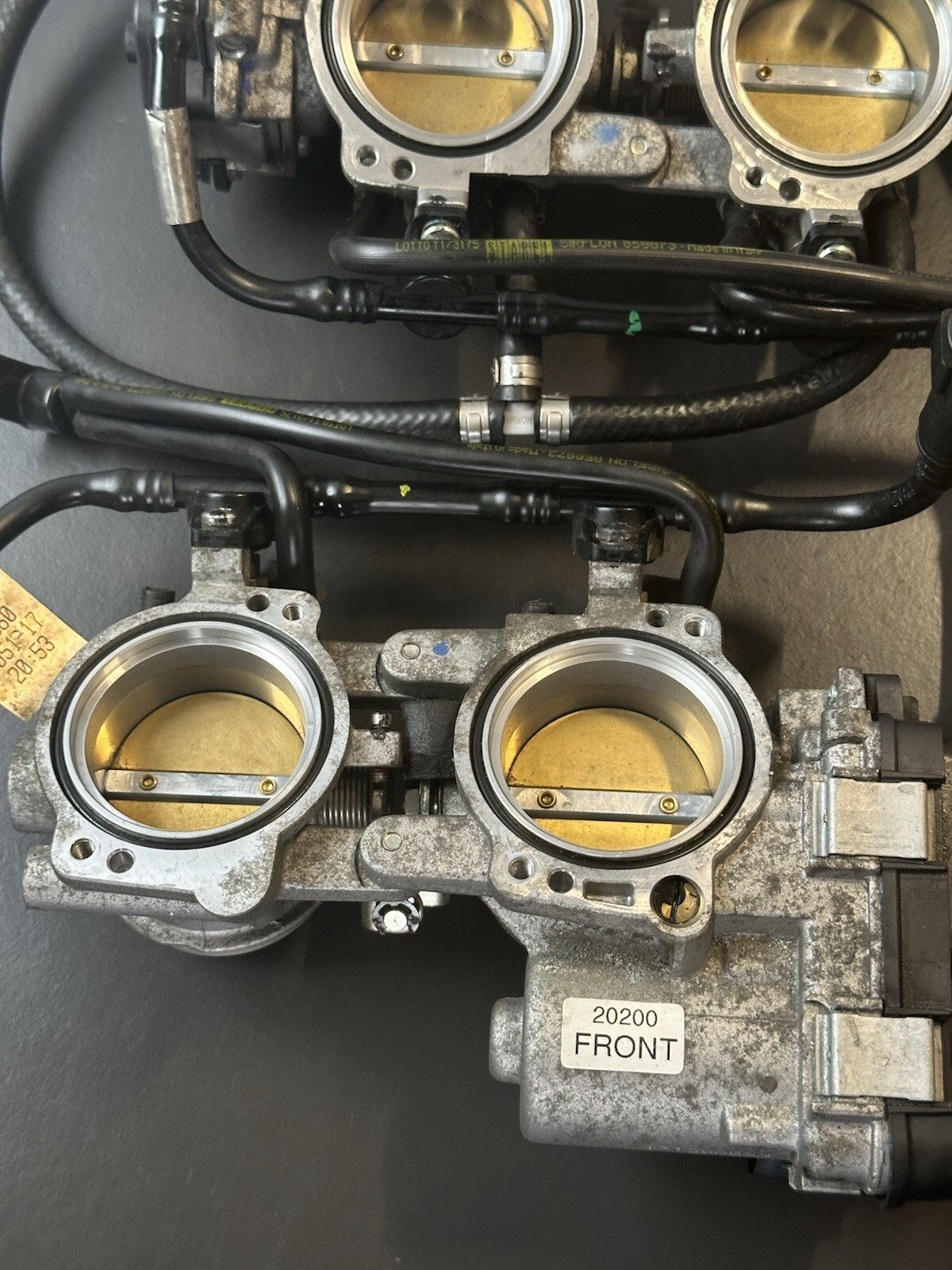 APRILIA TUONO V4 1100 FACTORY Throttle Bodies - 8573046 2017-2020 Front And Rear