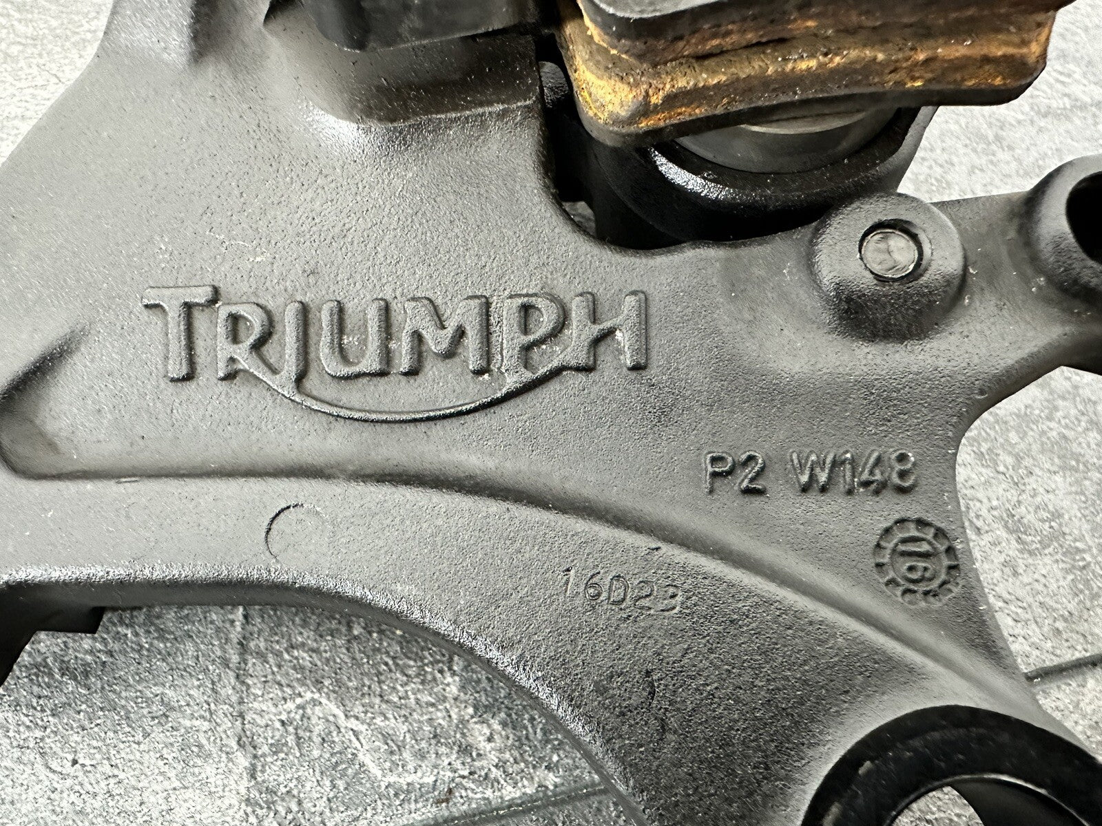 Triumph Street Triple 765 RS 2017 BREMBO Rear Caliper 12184 Miles 2018-2021 OEM