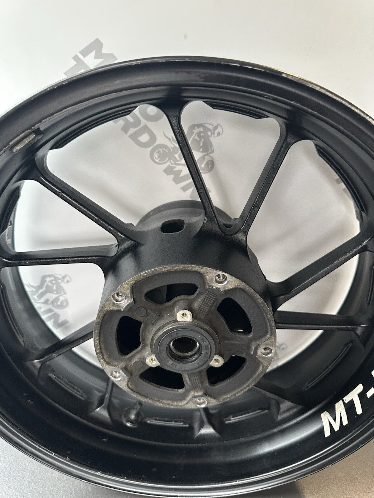 Yamaha MT07 ABS 2014 - 2017 Rear Wheel Rim Ever So Slightly Out Of Alignment OEM