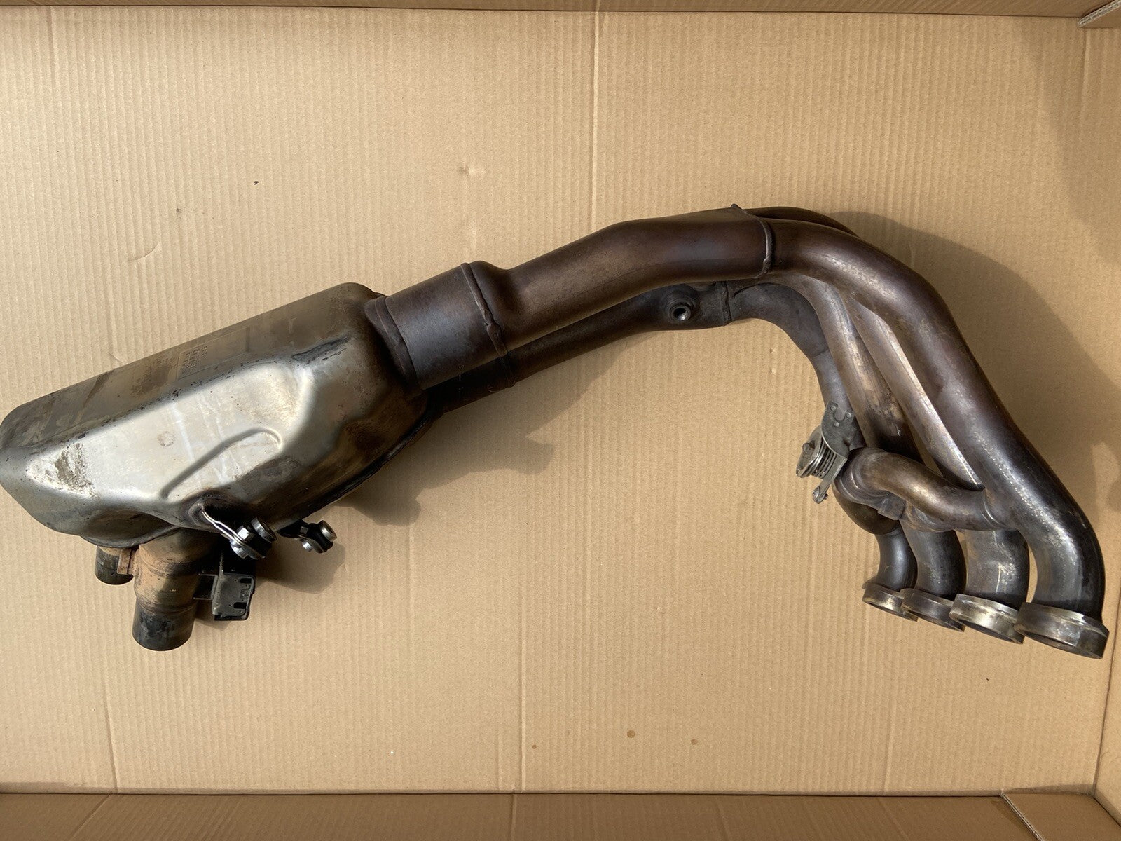 BMW S1000RR EXHAUST HEADER MANIFOLD DOWNPIPES GEN 3 DENTED S1000RR EXHAUST OEM