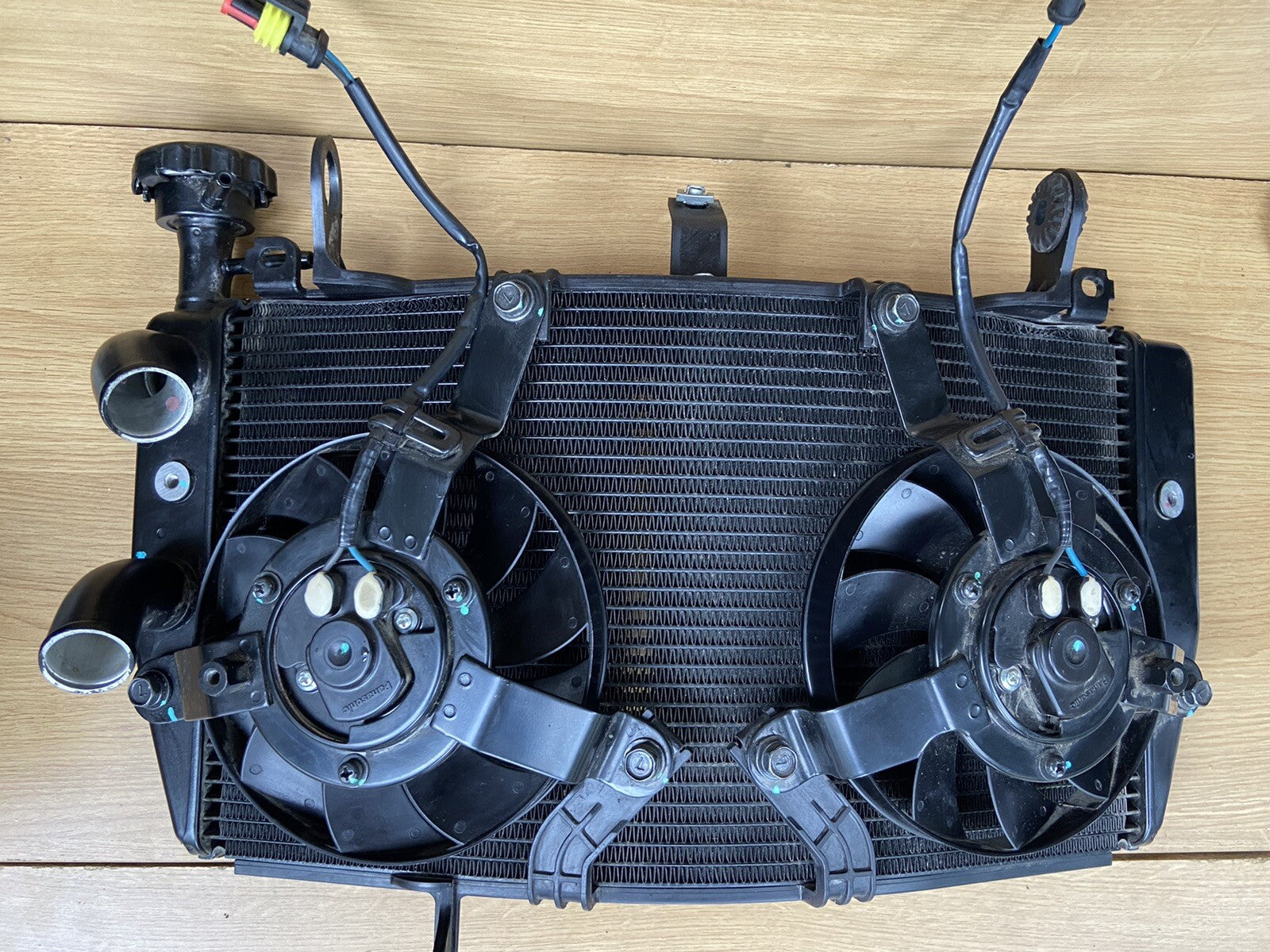 Ducati Supersport radiator With Fans, Coolant Radiator And Fans Supersport Rad