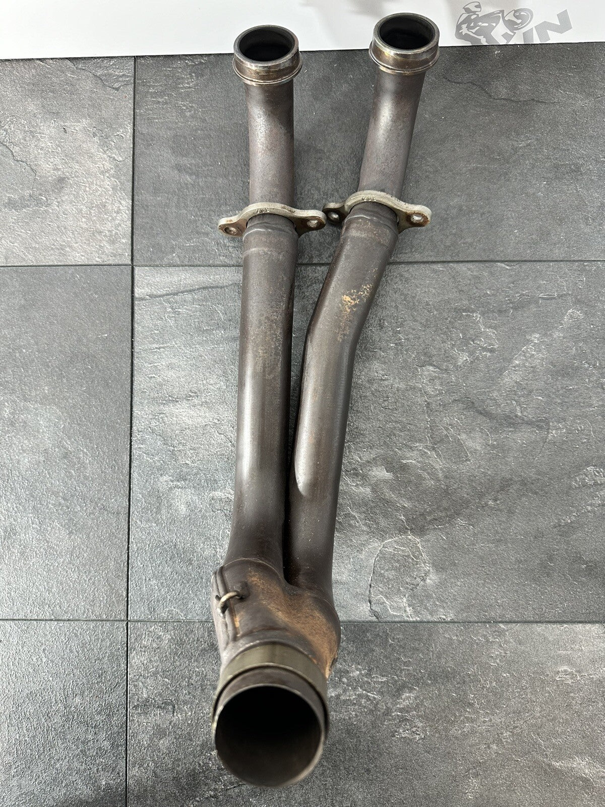Aprilia Tuono V4 1100 Factory 2020 Front Downpipes Exhaust 6889 Miles OEM 2019