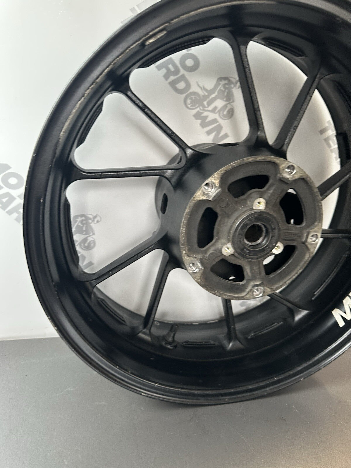 Yamaha MT07 ABS 2014 - 2017 Rear Wheel Rim Ever So Slightly Out Of Alignment OEM