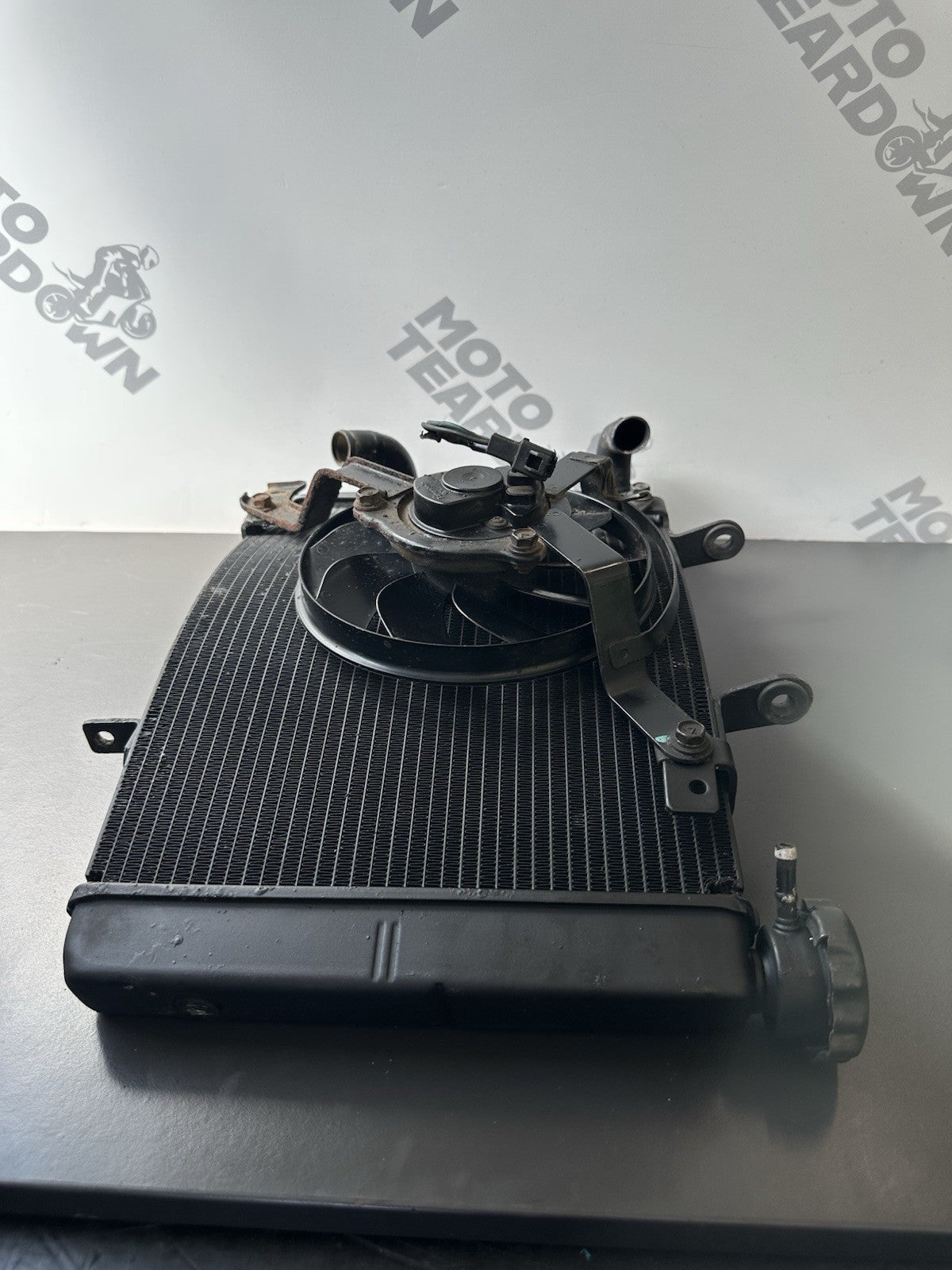 Triumph Street Triple 675 R 2015 Radiator & Fan Rad 2013-2016 READ DESCRIPTION