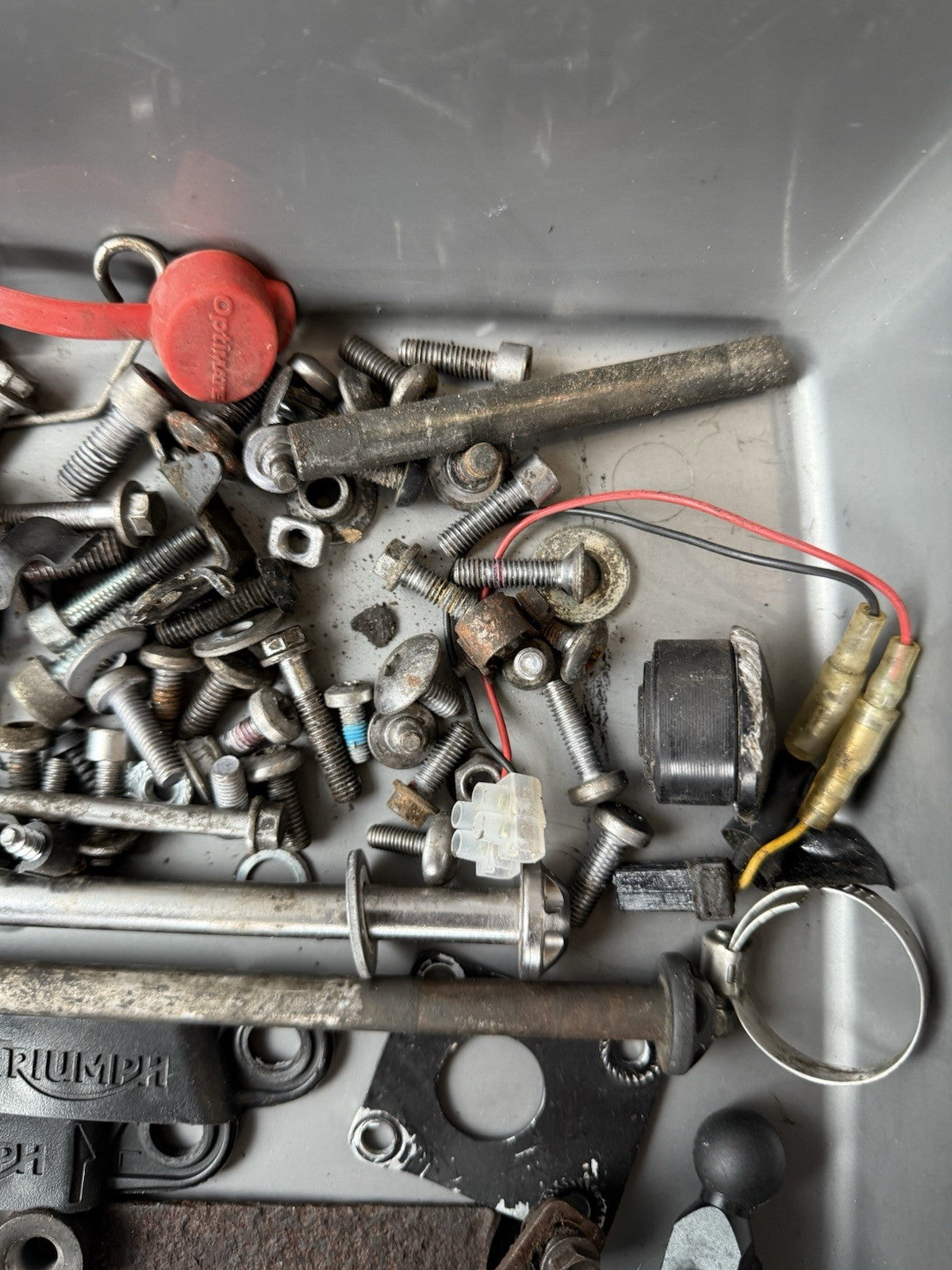 TRIUMPH STREET TRIPLE 675R Job Lot NUTS BOLTS SPARES Job Lot 62,378 Miles OEM