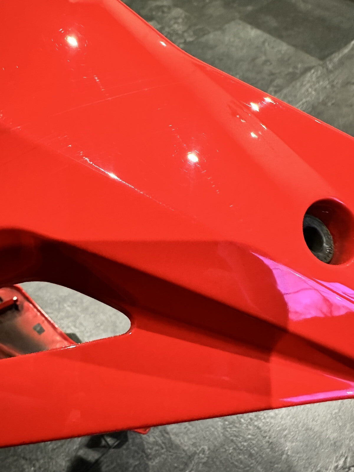 BMW S1000R 2017 Belly Pan Engine Spoiler Red 2018-2021 3534 Miles OEM