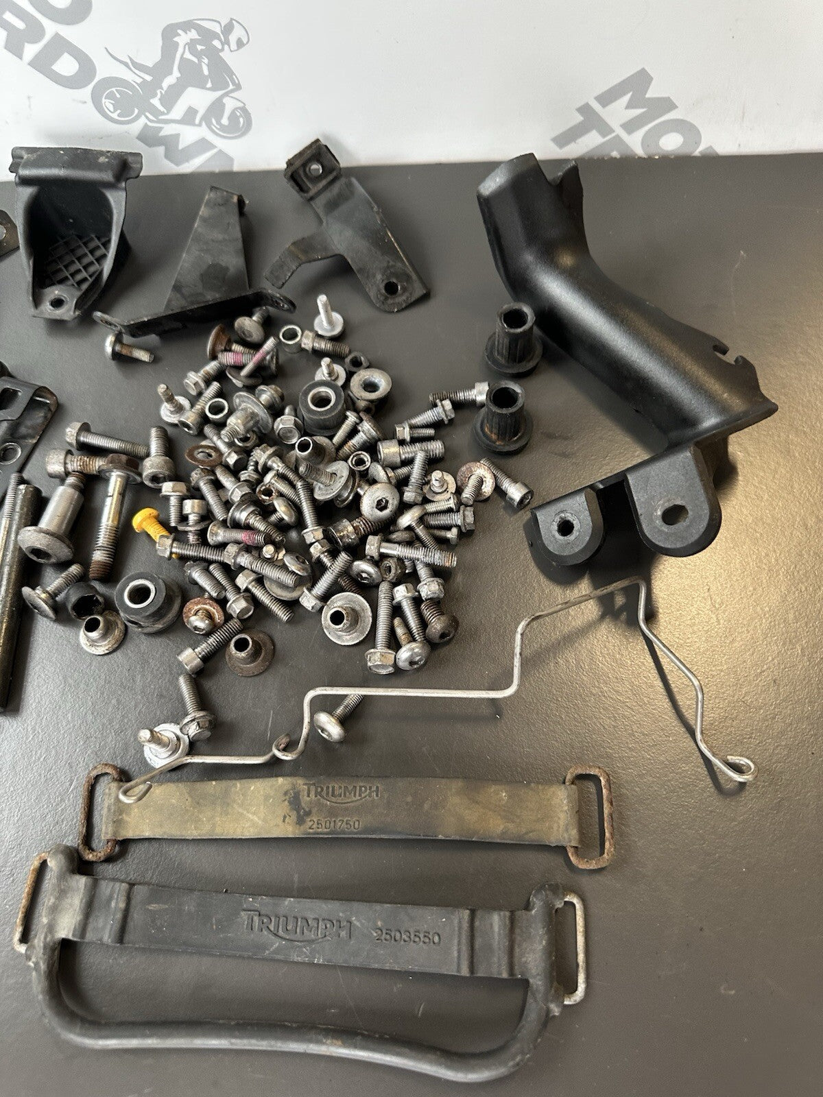 TRIUMPH STREET TRIPLE 675R Job Lot NUTS BOLTS SPARES Job Lot 25,557 Miles OEM
