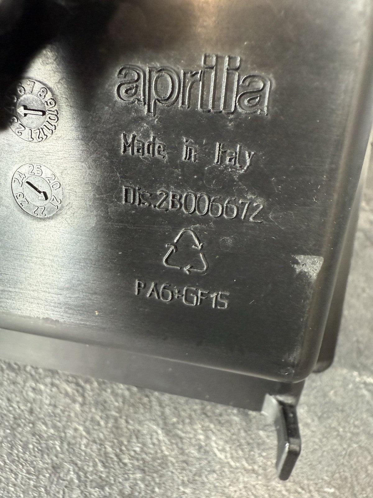 Aprilia RS660 2021 Battery Bracket Subframe Tray 6220 Miles 2022-2025 OEM