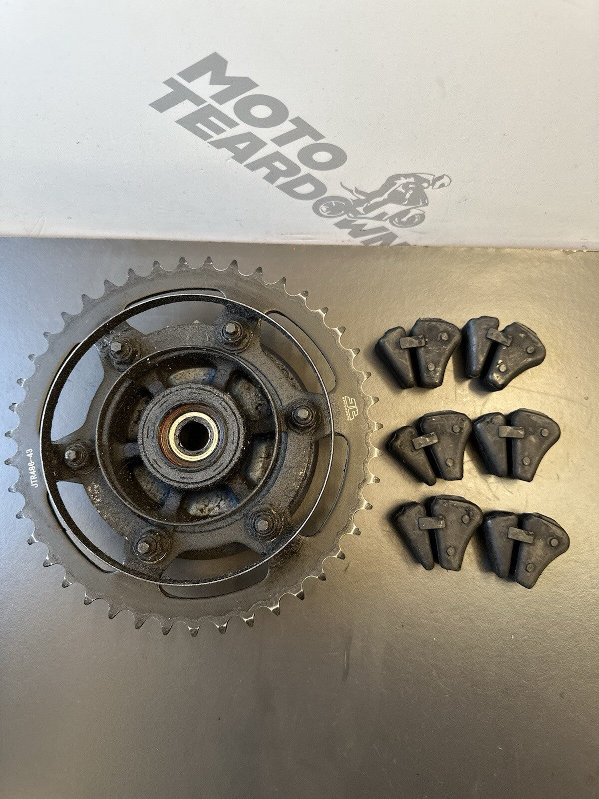 Yamaha MT03 rear sprocket With JT Rear Sprocket carrier and cush drives 2020-
