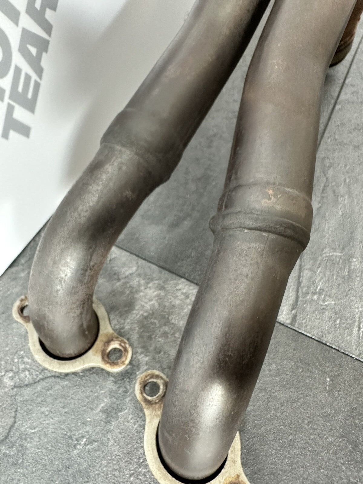 Aprilia Tuono V4 1100 Factory 2020 Front Downpipes Exhaust 6889 Miles OEM 2019