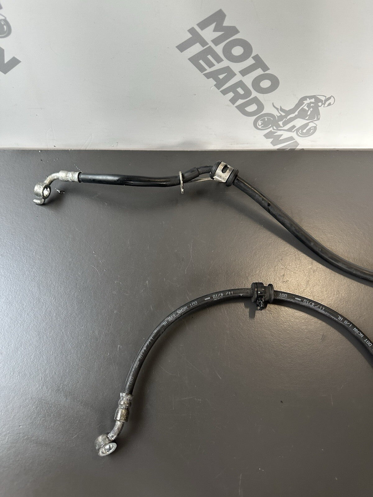 Suzuki GSXR 600 750 Front Brake Hoses 2011-2017 L1-L7 Front Brake Hoses OEM