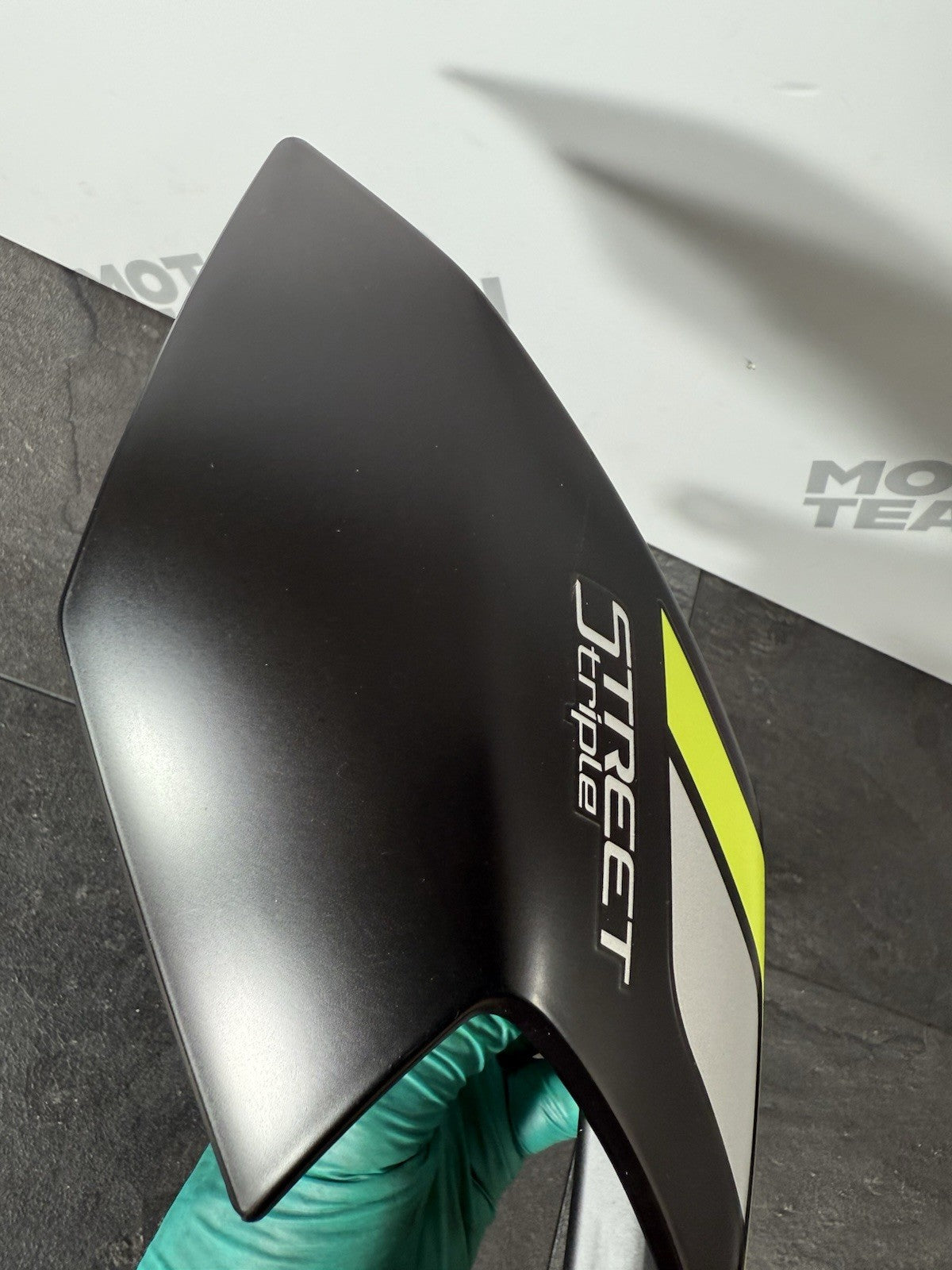 Triumph Street Triple 765 RS 2021 Rear Left Side Fairing 21650 Miles 2020-2022