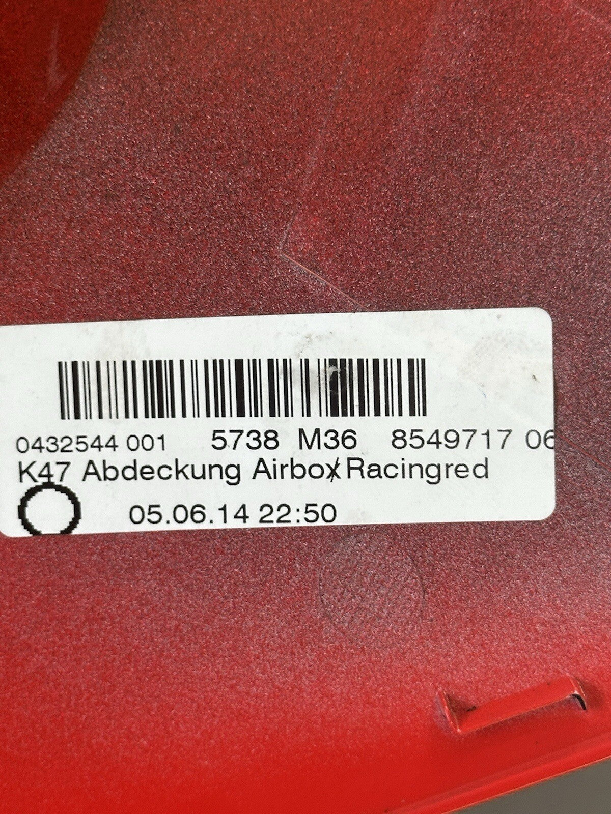 BMW S1000R Fuel Tank Air Box Cover Fairing Panel 8540863 Petrol Tank Fairing OEM