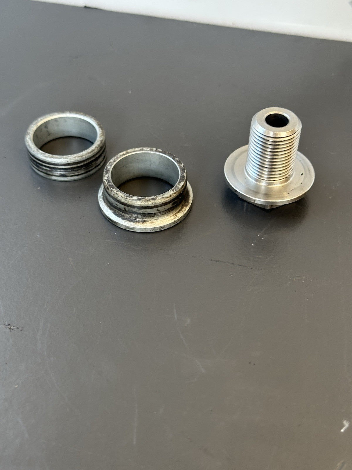 Honda CBR1000RR Front Wheel Spacers And End Nut 2004 2005 RR4 RR5 OEM