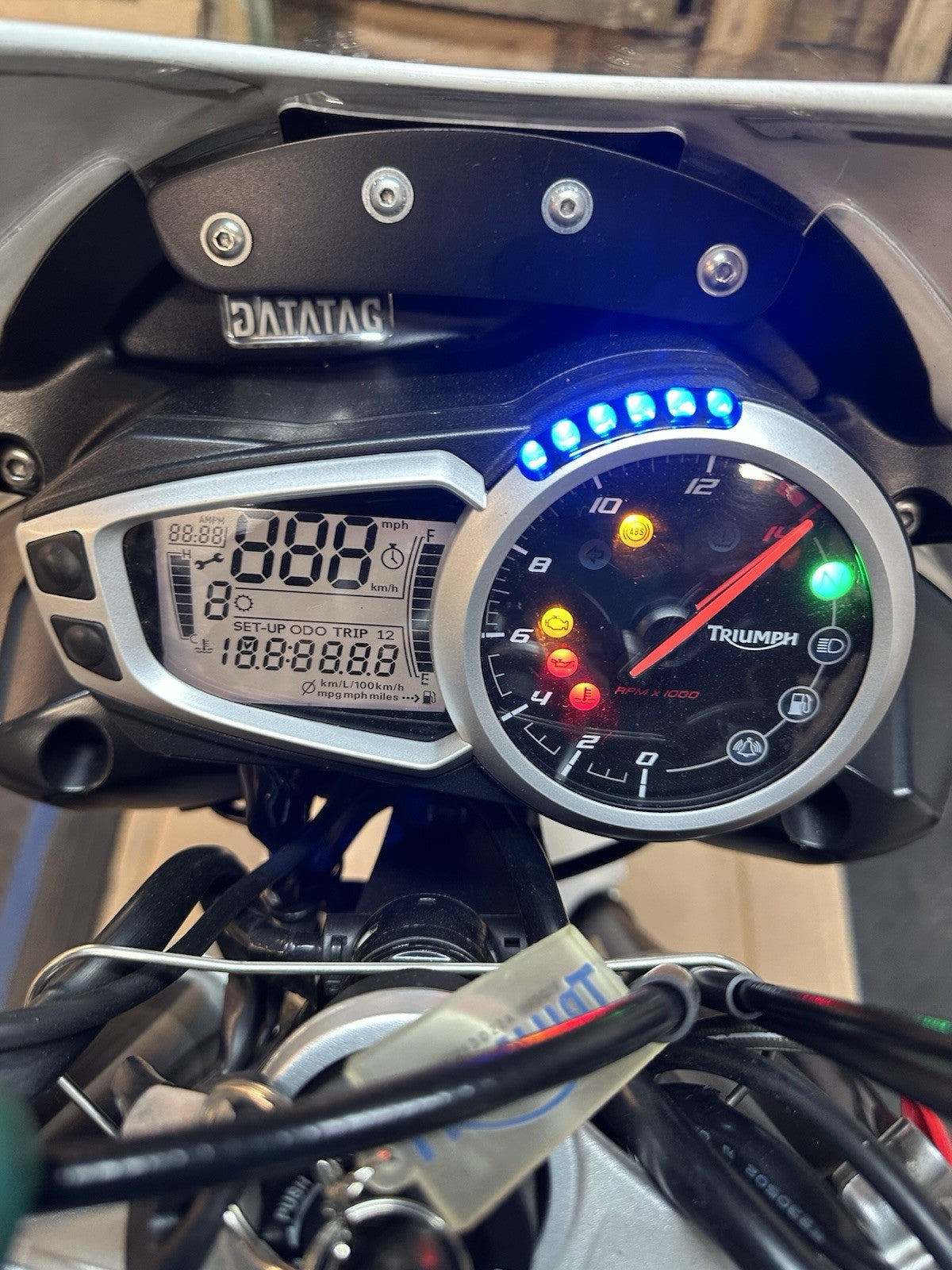 Triumph Street Triple 675 R 2015 Speedo Clocks Dash 16470 Miles 2013-2016 OEM