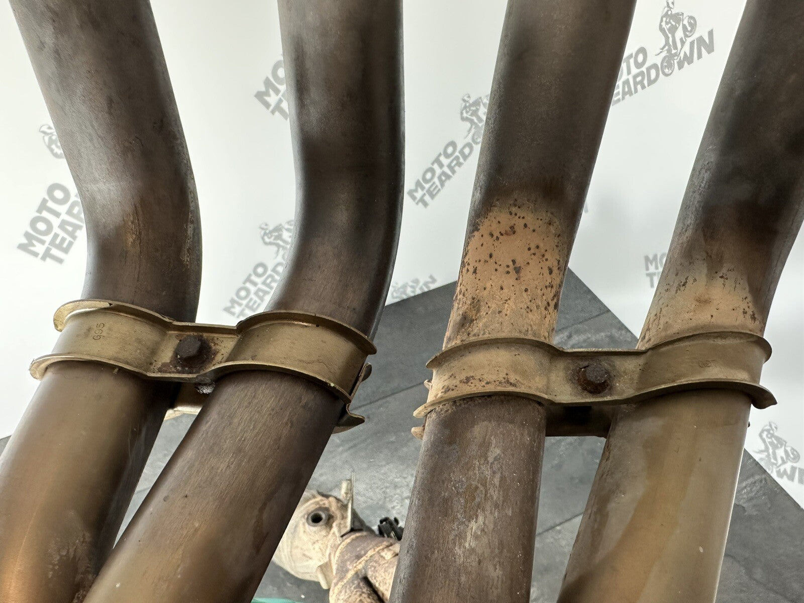 Suzuki GSXR 1000 2014 Exhaust Downpipes Header Pipes 22774 Miles 2009-2016 OEM