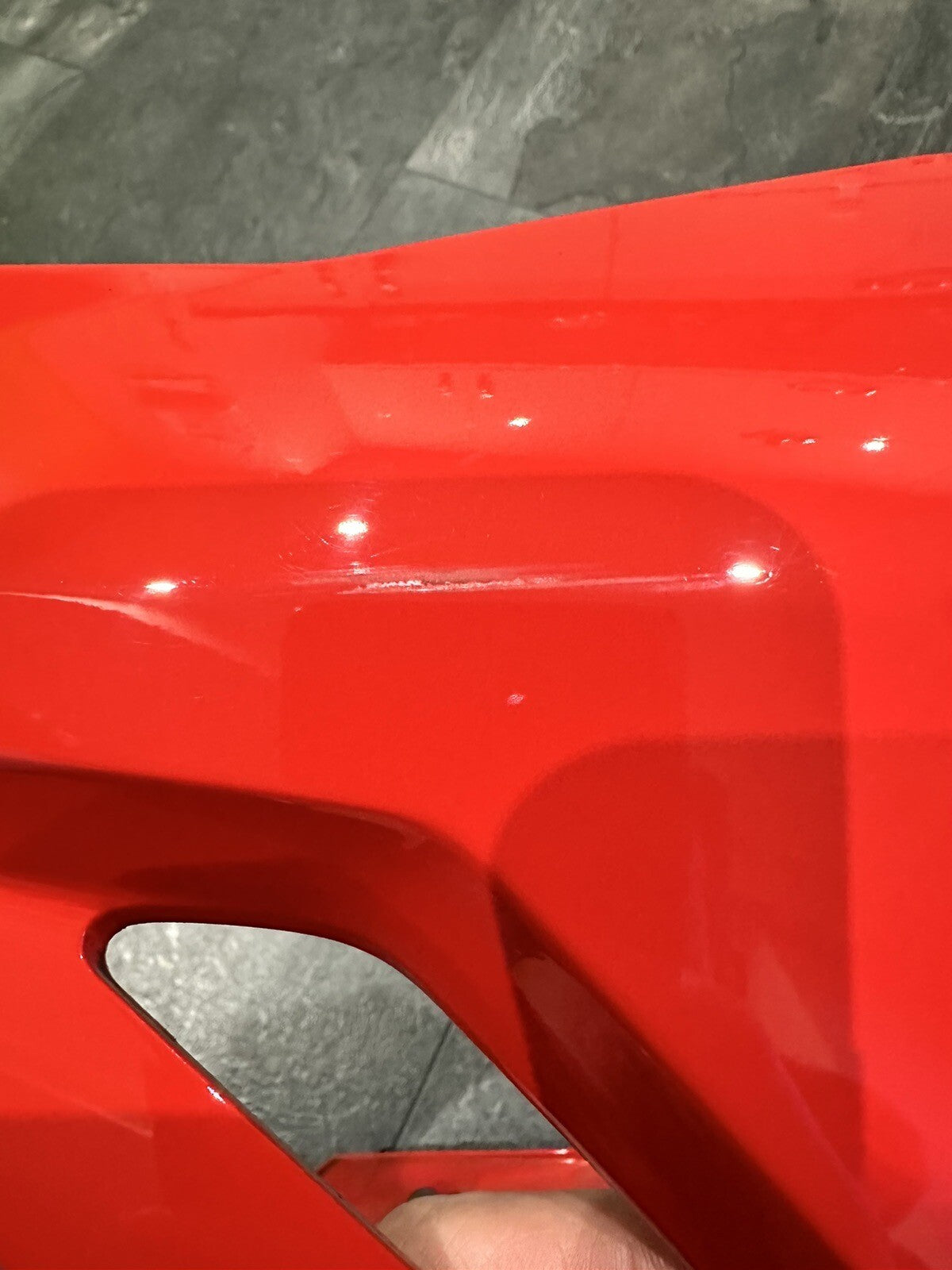 BMW S1000R 2017 Belly Pan Engine Spoiler Red 2018-2021 3534 Miles OEM