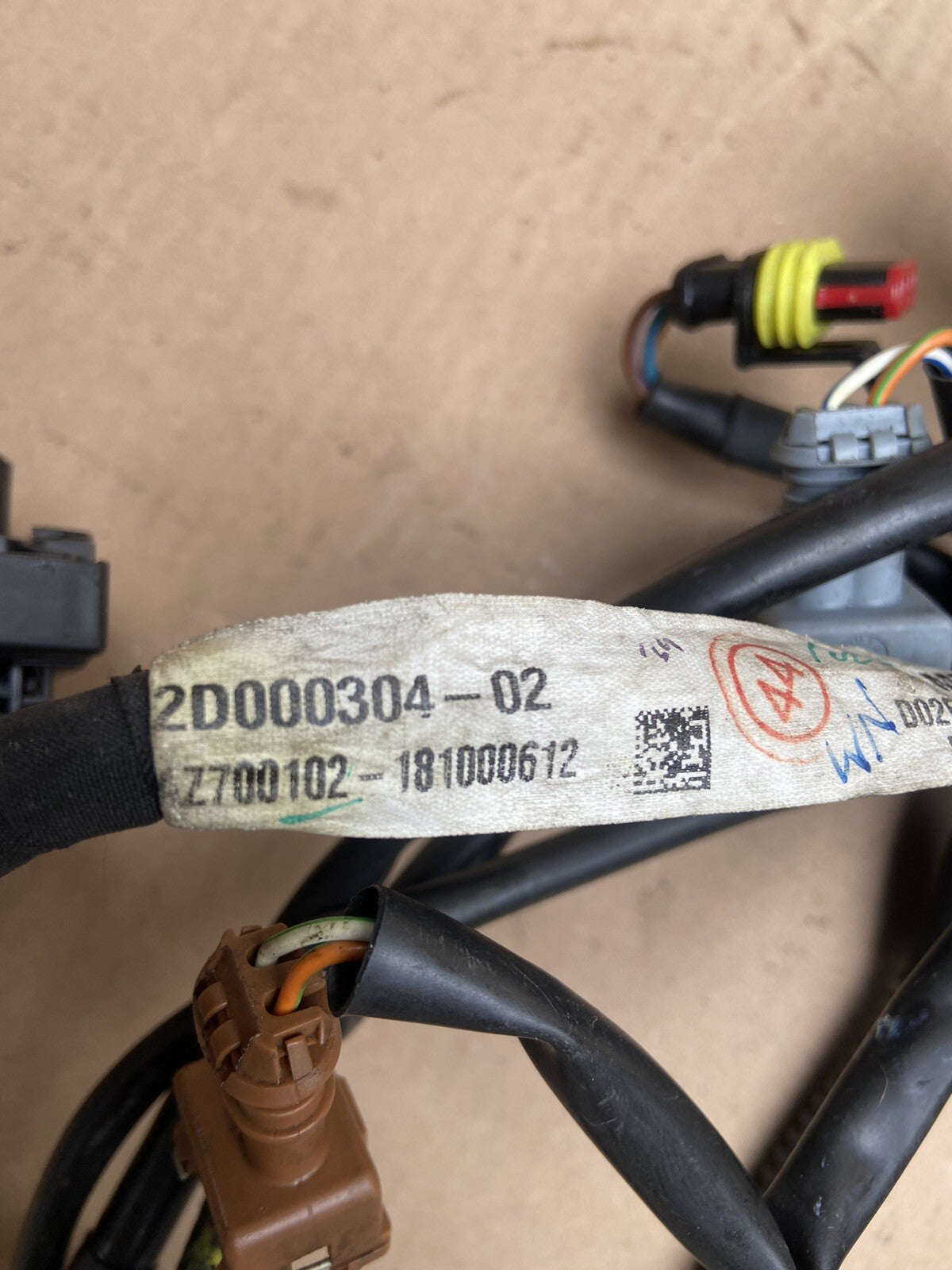 Aprilia Tuono V4 Rear wiring loom 2D000304 Aprilia Tuono V4 Rear Loom Rear Loom