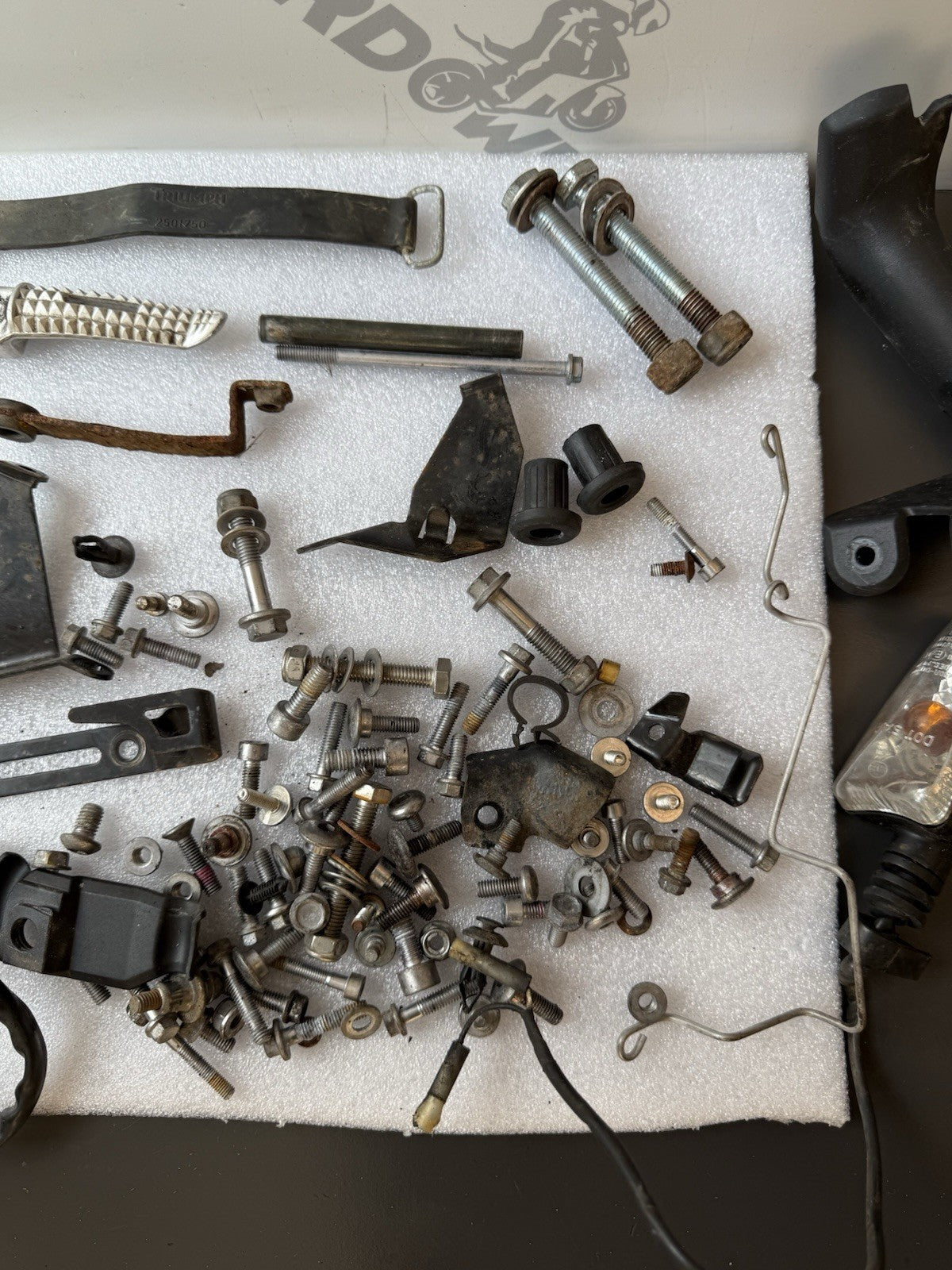 TRIUMPH STREET TRIPLE 675R Job Lot NUTS BOLTS SPARES Job Lot 17,009 Miles OEM