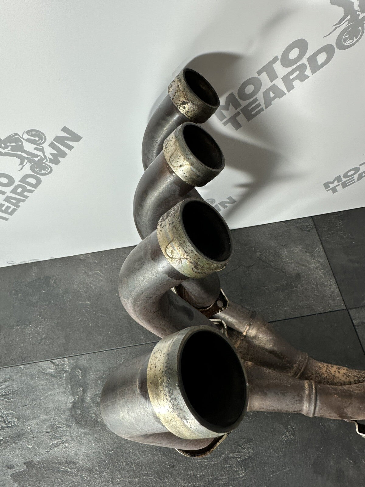 Suzuki GSXR 1000 2014 Exhaust Downpipes Header Pipes 22774 Miles 2009-2016 OEM