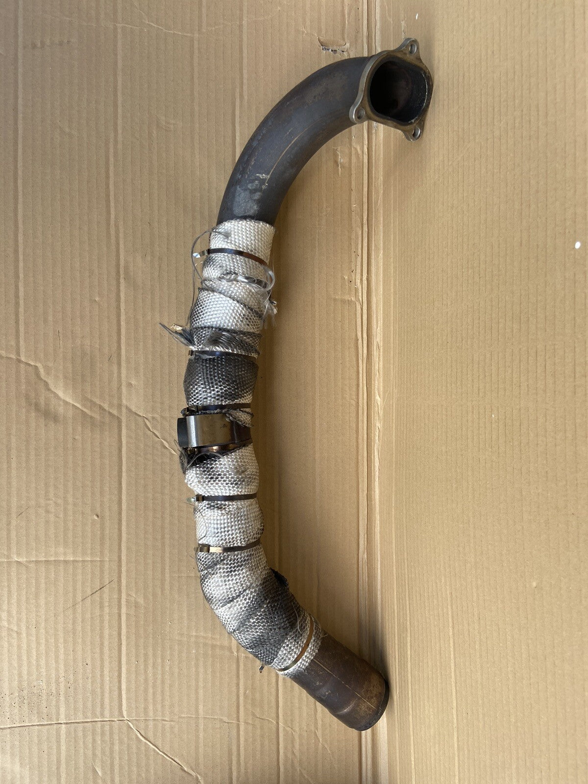 Ducati 1098 848 2007-2009 Horizontal Head Exhaust Downpipe Header 57012612A OEM