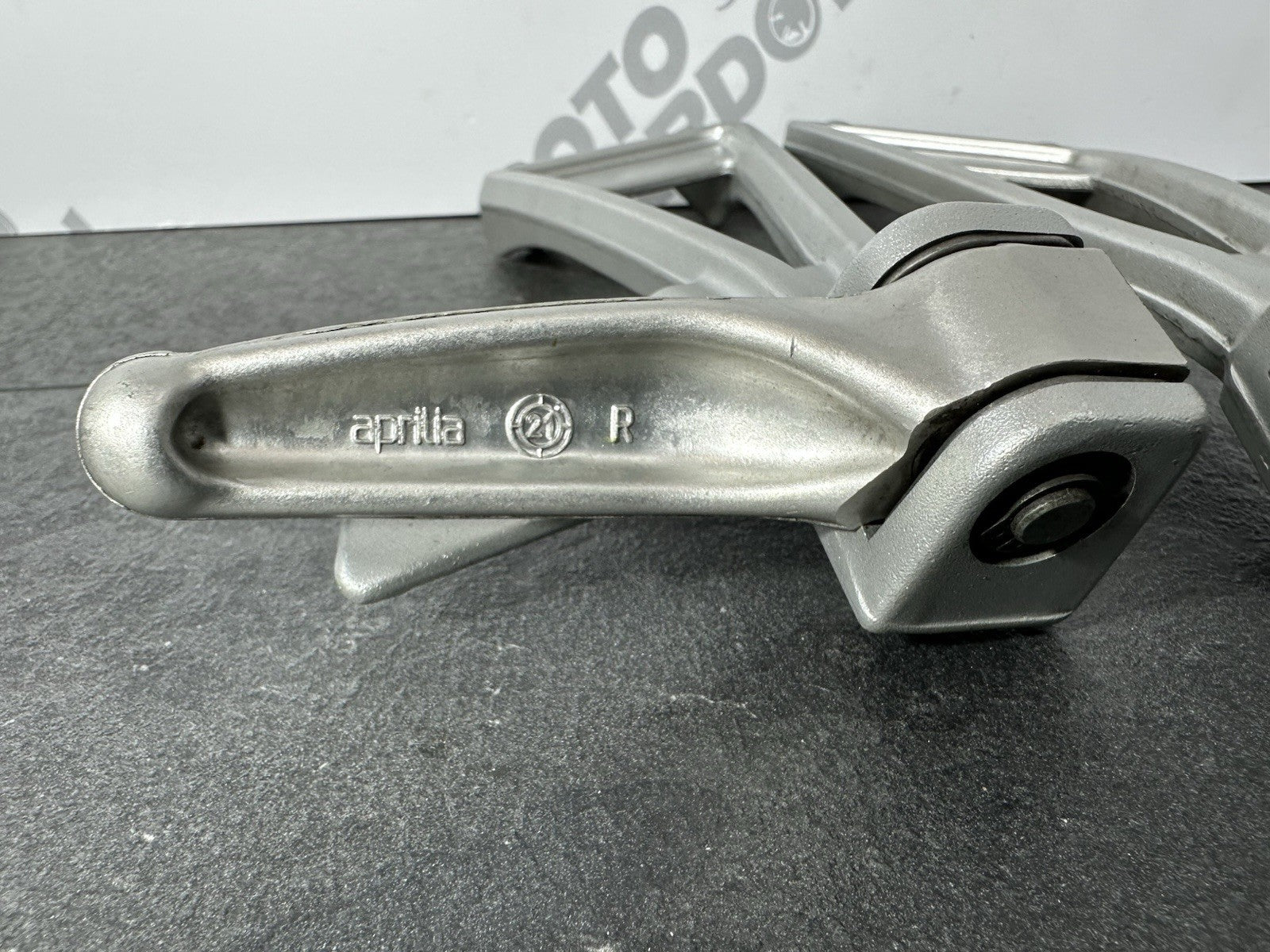 Aprilia RS660 2021 Pillion Footrests Foot pegs Only 6220 Miles 2022-2025 OEM