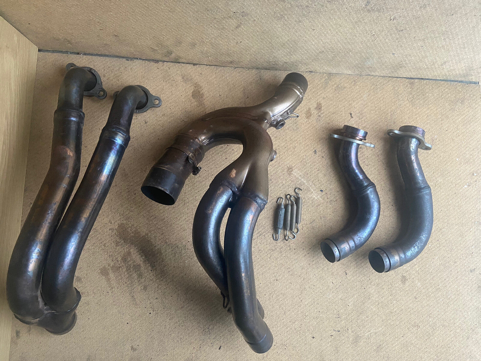 APRILIA TUONO V4 1100 FACTORY HEADERS DOWN PIPES Aprilia Exhaust System OEM 2017