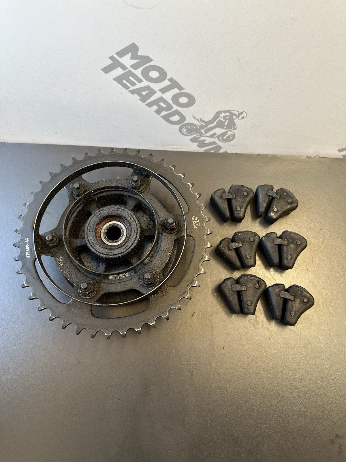 Yamaha MT03 rear sprocket With JT Rear Sprocket carrier and cush drives 2020-