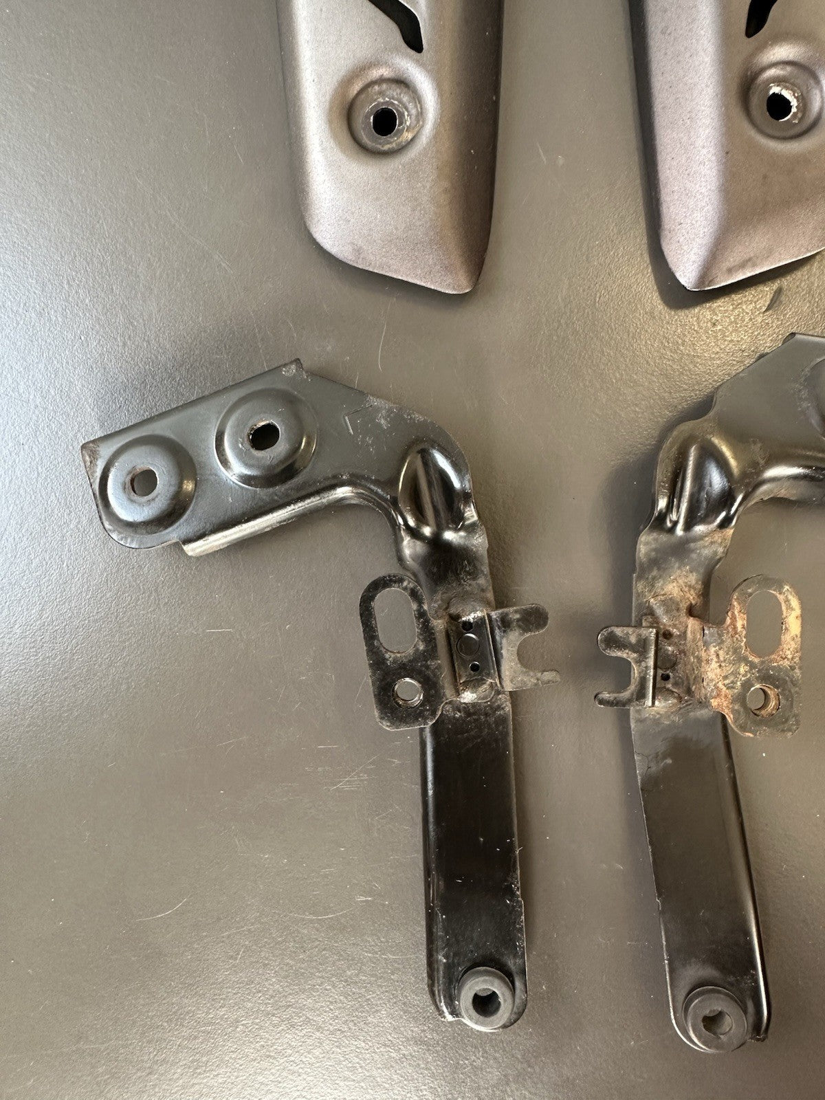 Triumph Street Triple 765RS 765R S Radiator End Plates Brackets 2017-2019 *GREY*