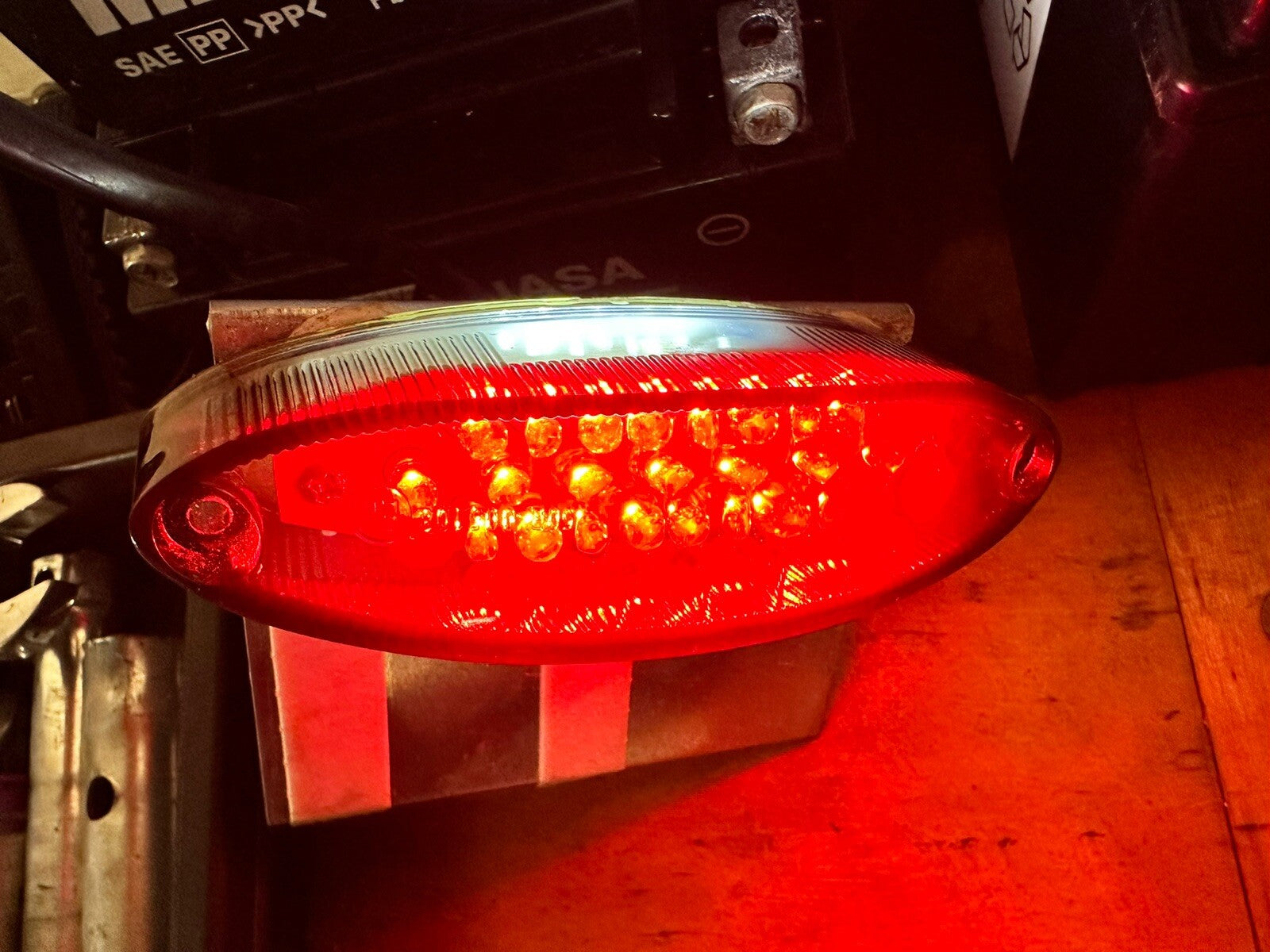 Ducati Suzuki Yamaha Honda Track Bike Rear Light Wet Weather Light Brake Light