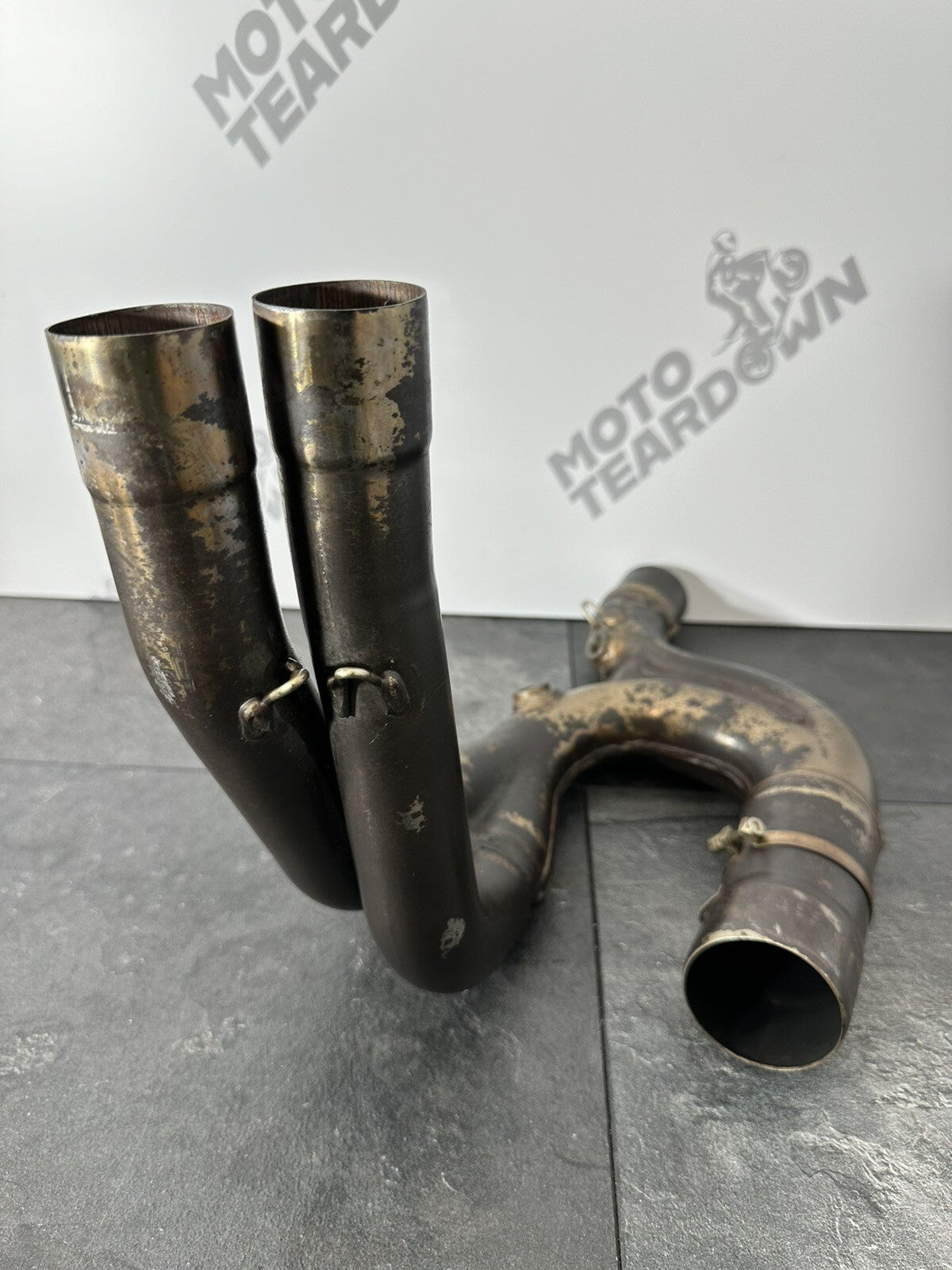 Aprilia Tuono V4 1100 2021 Exhaust Downpipe Link Section 6606 Mile 2022-2024 OEM