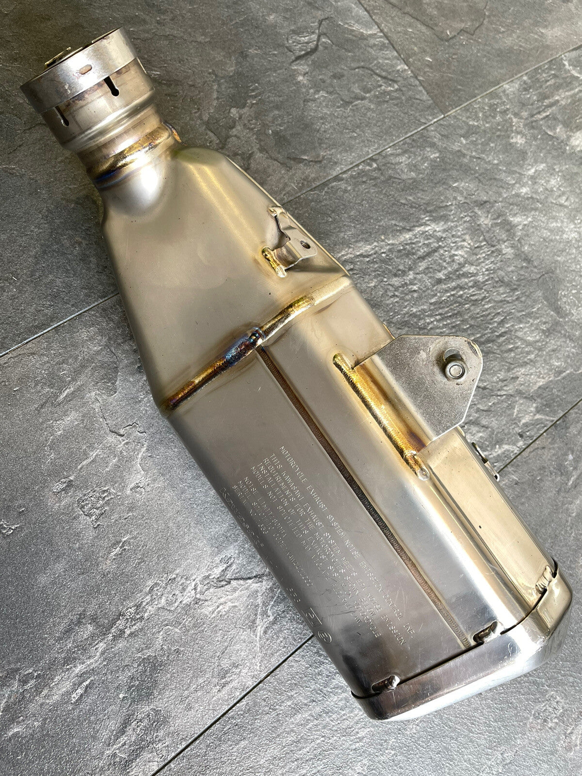 Kawasaki Ninja ZX10R 2017 Exhaust End Can Muffler 16125 Miles 2016-2018 OEM
